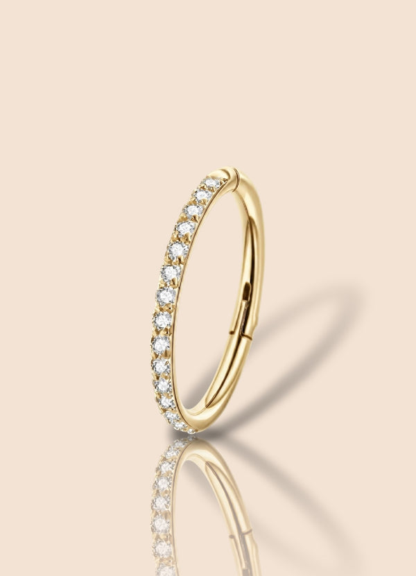 hoop pave eternity
